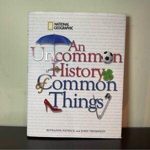 National Geographic Book with Red and Blue Accents